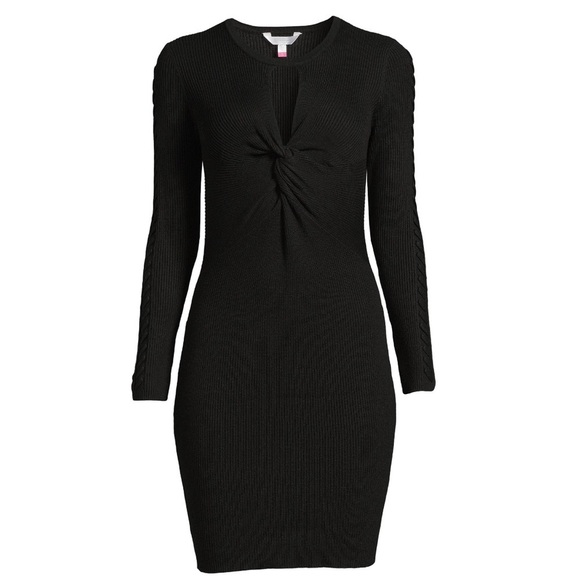 Keyhole Twist Front Sweater Dress - Picture 5 of 5